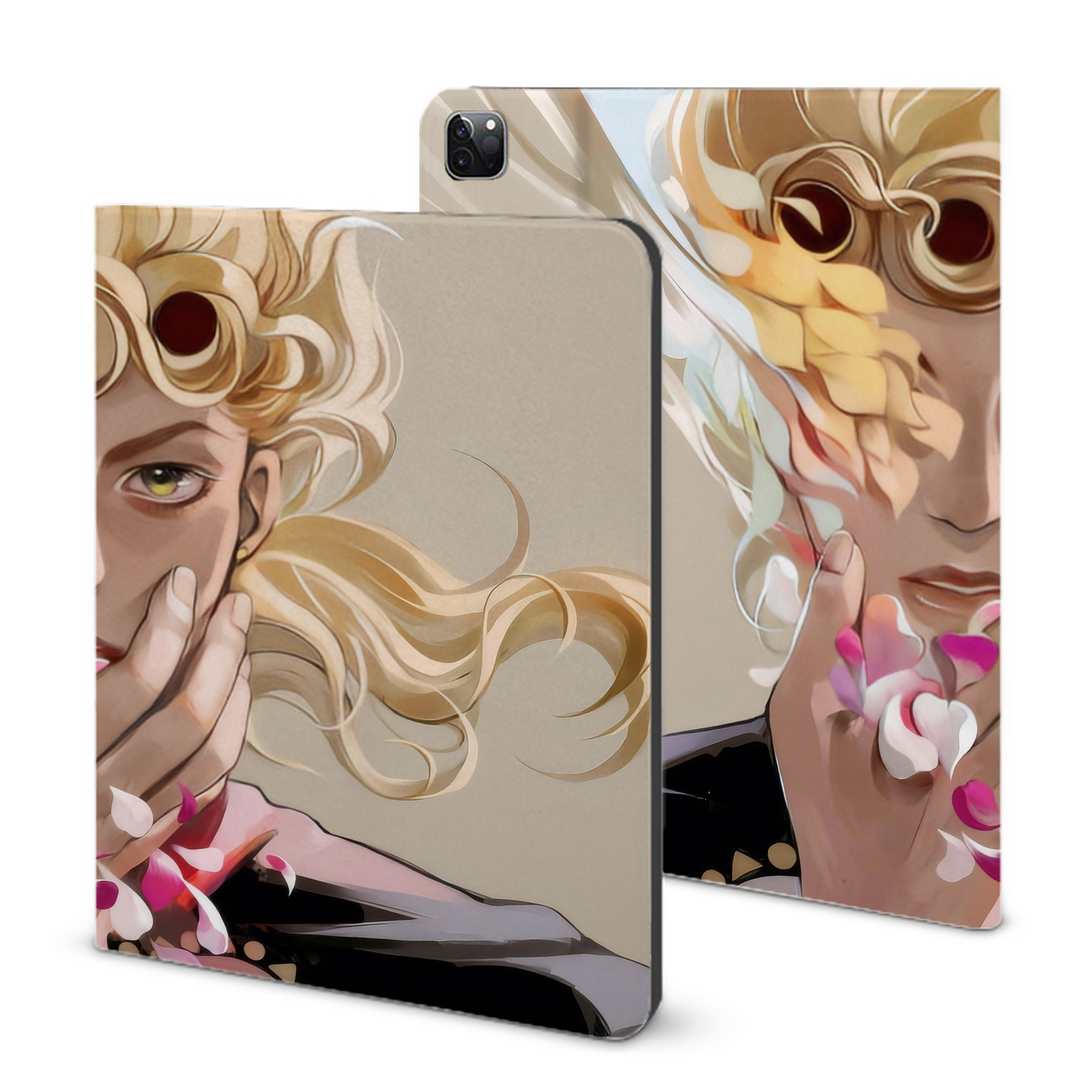 （画像用） ジョジョの奇妙な冒険 JoJo's Bizarre Adventure IPad ケース ブック型 PUレザー TPU 耐衝撃 軽量 薄型 ペン収納なし 全面保護 IPad 各モデル対応